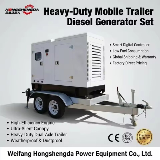 Authorized Cumminss Diesel Generator 20kw 30kva 40kva 50kva 100kva 150kva Trailer