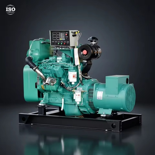 Marine 20KW 25KW 30KVA Genuine Cummins Diesel Generator Three Phase 50/60Hz Open Portable 480V ATS Backup Silent Genset CE ISO