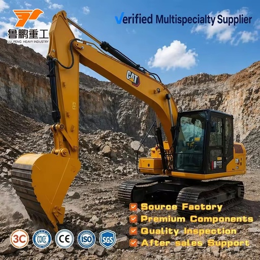 Used for 313GC 34 Ton Crawler Excavator with Engine Motor & Gearbox for Quarry Mining Construction Farm Landscaping