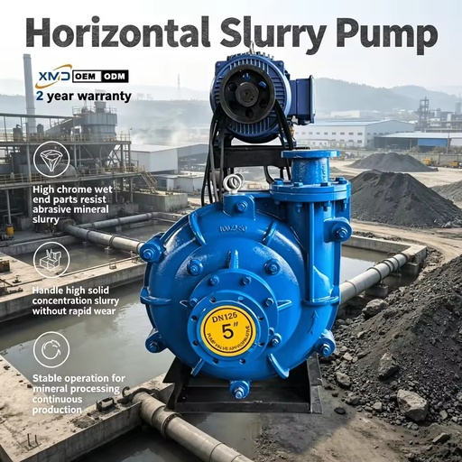 Electric Dredge Pump Horizontal Heavy Duty Slurry Pump for Mineral Processing Tailings Discharge