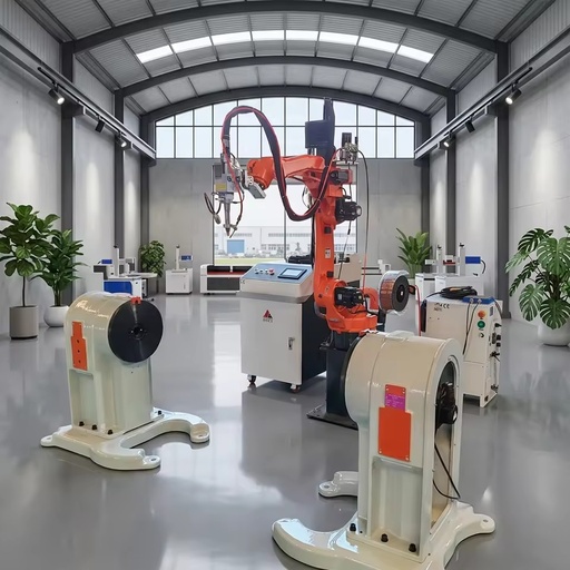 Automatic Robotic Laser Welding System with Rotary Positioner 6Axis Welding Robot for 3D Complex Workpiece Irregular Metal Parts