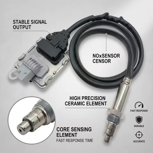 Professional TB Nox Sensor 12V A0081531228 5WK96657B for Freightliner Detroit DD15 SCR Catalyst Monitor 12 Months Warranty