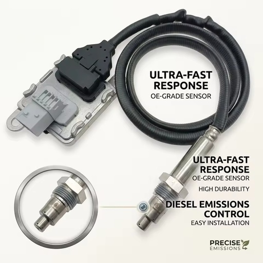 Direct Fit TB Nox Sensor 12V A0081531228 for Freightliner Detroit DD13 DD15 EPA17 Emission Monitor 12 Months Warranty