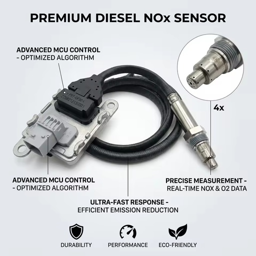 12V TB Nox Sensor A0101532028 for Detroit DD16 Freightliner Cascadia Diesel Exhaust Gas Control 12 Months Warranty