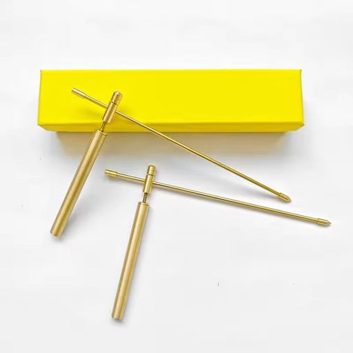 Portable Foldable Brass Divining Dowsing Rod High Sensitivity Energy Magnetic Tool for Water Source Gold Mineral Finding