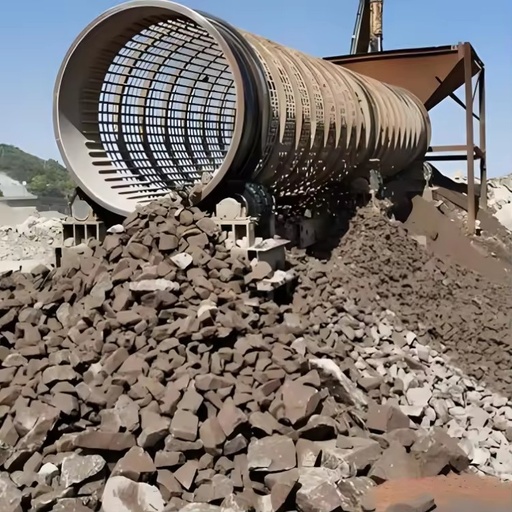 Rotary Trommel Screen for Mineral Particle Sieving Steel Vibrating Screen Used Ore Farm Chemical Industries Engine Motor Bearing