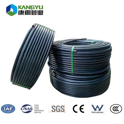 Excellent Quality DN20mm/25mm/32mm/40mm/50mm/63mm/75mm Blue Line HDPE Roll Poly Pipe/Hose High Pressure Durable Corrosion