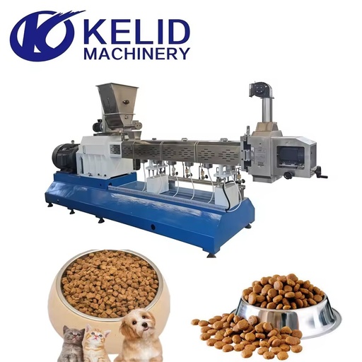 Food Grade SUS 304 Automatic Efficient Balanced Nutrition Pet Dog Food Twin-screw Extruder Machine Dog Food Production Line