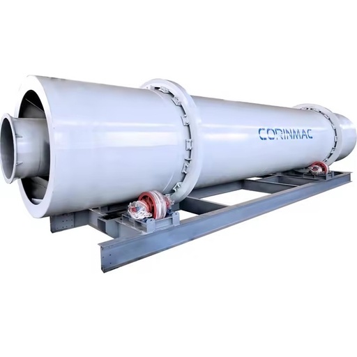 Efficiency Triple Pass Industrial Rotary Drum Dryer Automatic PLC Electric Heating Sand Minerals 220V-480V 1 Year