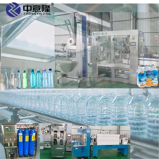 High Efficiency 1000~10000 Liter Per Hour Pure Mineral Water Filling Production Line/Automatic 3in1Table Water Bottling Machine