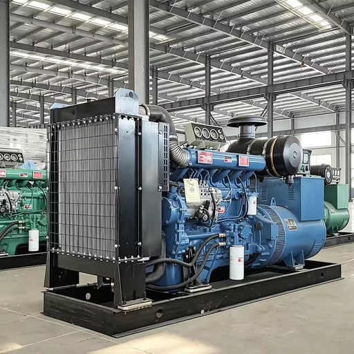 Open Frame Diesel Generator Set With Visible Instrument Panel For Real Time Industrial Running Condition Check