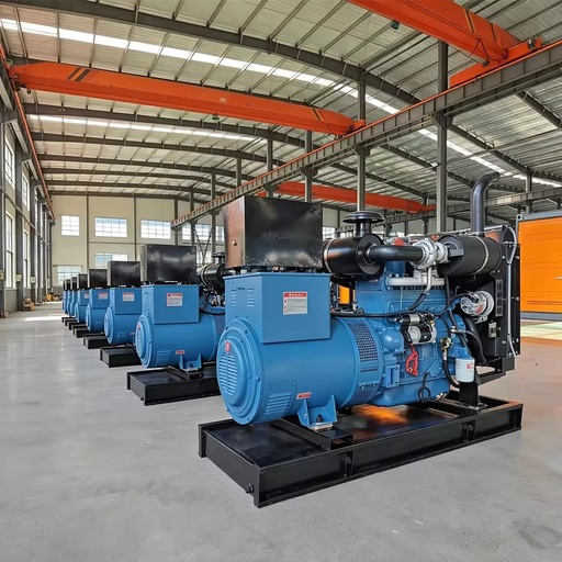 Global Project Supply Open Frame Diesel Generator Set With Standard Export Packing For Sea Shipment