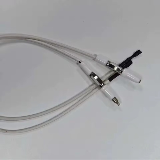 Plug-in Gas Stove Ignition Electrode with High Temp Wire, Alumina Ceramic Spark Needle for Pulse Igniter, Replacement Part
