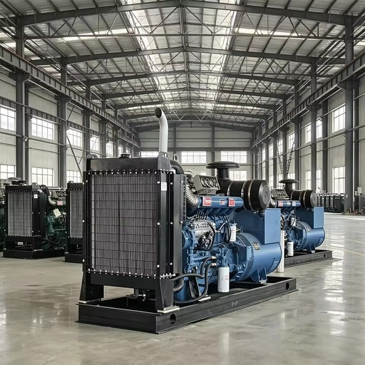 Open Frame Diesel Generator Set Supporting ATS Module Integration For Industrial Facility Power System