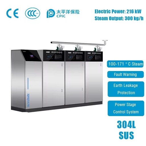 0.7MPa High Pressure Modular Gas Steam Generator 216KW 300kg/h 304Stainless Steel Save Energy 40% for Clothing Washing Factory