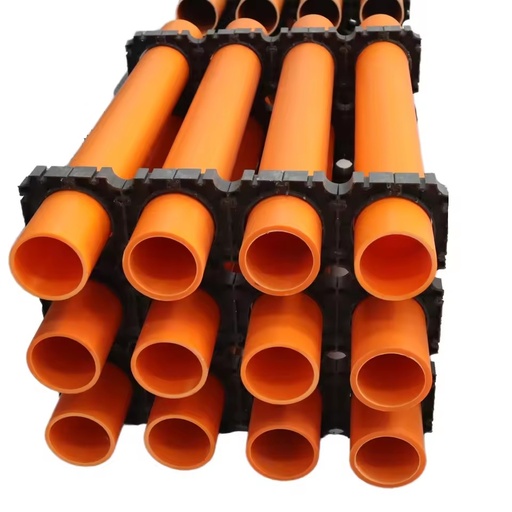High-Durable High Pressure Heat Resistant Orange MPP Underground Electrical Cable Conduit Pipe Flexible Plastic Industrial Power