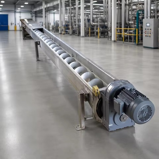 High Efficiency Carbon Steel U Trough Screw Conveyor Inclined Bulk Feeder Mining Cement Heavy Duty OEM Custom