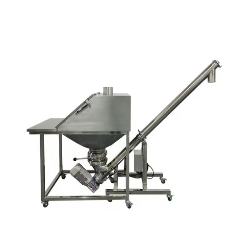 Automatic Stainless Steel Incline Screw Feeder with Hopper for Food Grade Farm & Mining Applications