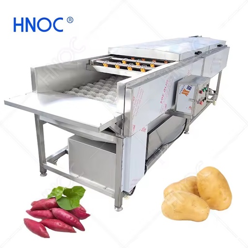 HNOC Automatic Cassava Brush Roller Drum Clean Carrot Avocado Wash Machine Small Fruit & Vegetable Washer