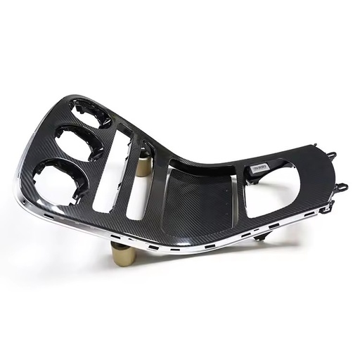 15-21Yrs Carbon Fiber Style Interior Central Control Panel Dashboard Console Replacement for Mercedes Benz W205 C-Class GLC Trim