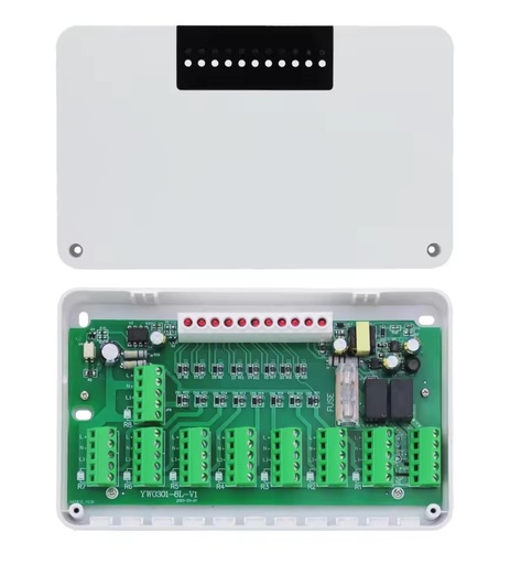 220v Radio Frequency Wireless RF Thermostat Underfloor 5 8 Zone Central Box Hub Controller for Manifold Hydronic Heating