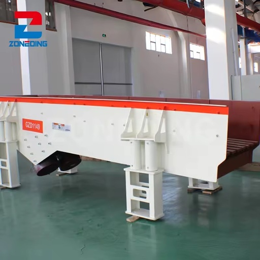 Stone/mine GZQ Series Eccentric Vibrating Feeder Grizzly Type Vibration Feeder 750mm