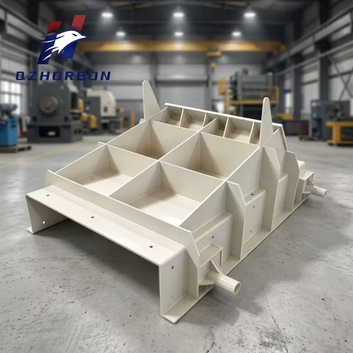 Heavy Duty Plate Feeder Trough Assembly Wear Resistant Steel Feeding Chute Component for Rock Mining Equipment