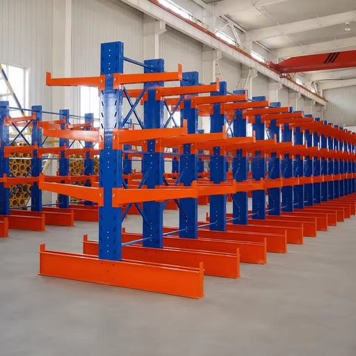 Custom Cantilever Racking System Q235B Steel for Warehouse PVC Pipe Storage and Timber Distribution Center