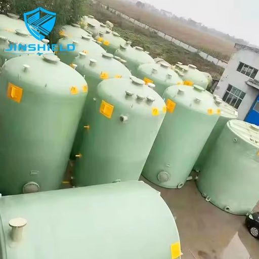 Vertical Cylindrical FRP Tank, wear resistant container, for oilfield wastewater, well site waste liquid & crude water storage