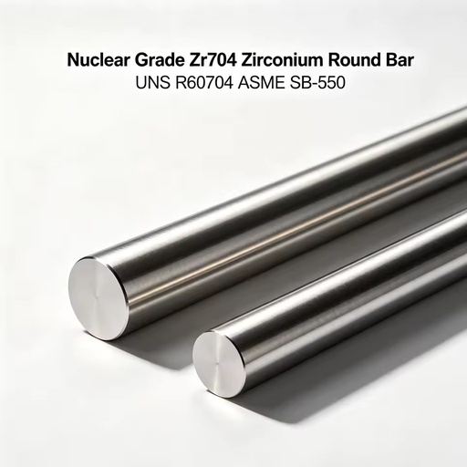 Nuclear Grade Zr704 Zirconium Bar UNS R60704 ASME SB-550 High Purity Radiation Corr Resistant Custom Size CNC Machined