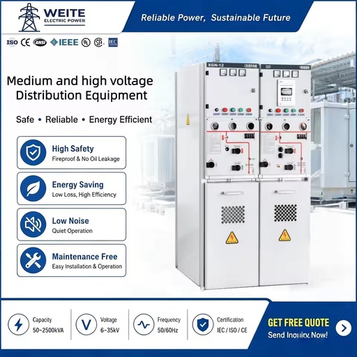 12kV XGN2-12 Medium Voltage Switchgear IEC62271 Metal Distribution Cabinet Reliable for Factory Power Electrical Contractors