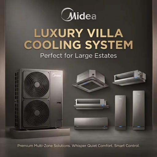 Midea R32 High Capacity 5 Zone Multi Zone Air Conditioning Central System