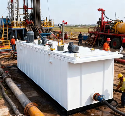 Customizable Oilfield Drilling Mud Circulation System Premium Quality Mud Tank Q235 Steel 1 Year Warranty Origin