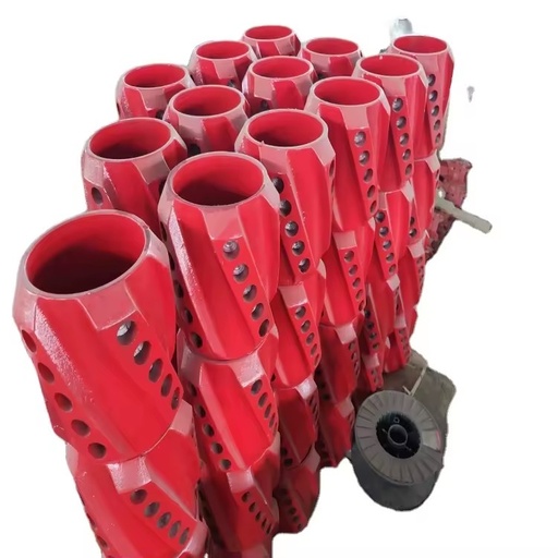 API Certificated Carbon Steel Centralizer Spiral Vane Rigid Centralizer Casing Roller
