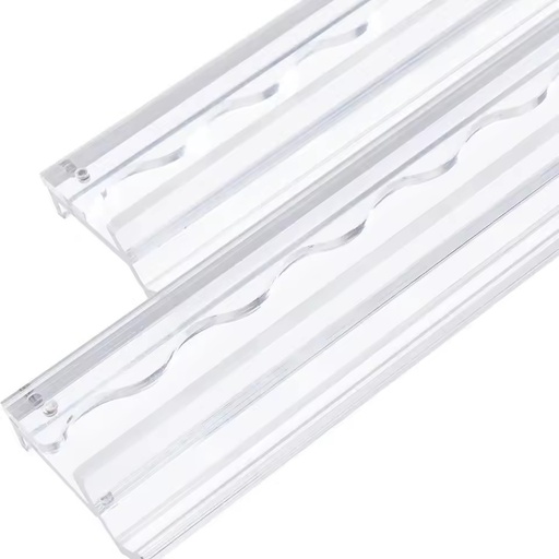 20 Inch Acrylic Modern Scalloped Mahjong Racks with Magnetic Pushers for Entertainment