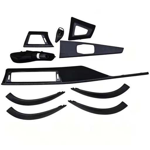 Matte Carbon Fiber Central Control Panel Replacement Interior Trim Kits for BMW M3 M4 F30 F31 F34 F36 F80 F82