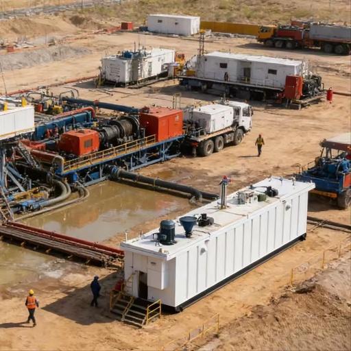 Oilfield Mud Tank Q235 Steel Big Capacity High Efficiency Measurement Totalizer Open Top Sand Discharge Gate Desander Door 1