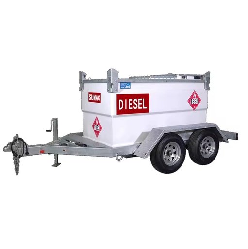 2000L Carbon Steel Double Wall Stationary Fuel Oil Tank Level Gauge Corrosion-Proof 5 Year Warranty for Farm/Mining Use