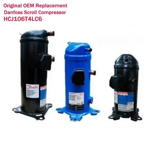 Original Danfoss Scroll Compressor HCJ106T4LC6 Air Conditioner Refrigeration Compressor HVAC Parts. OEM HVAC Replacement Parts