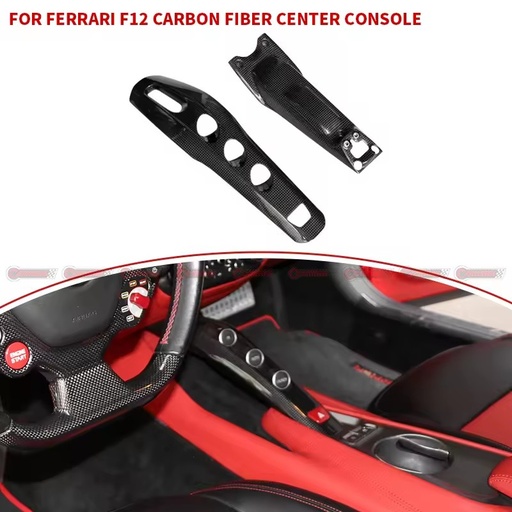 Top Quality Dry Carbon Fiber OEM Style Car Auto Parts Car Central Control Panel Kit For Ferrari F12