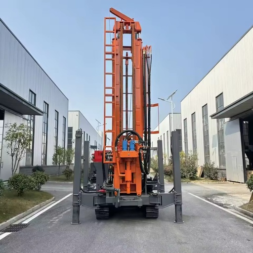 Type 350 Water Well Drilling Rig with Down-mounted Spout and Mud Pump
