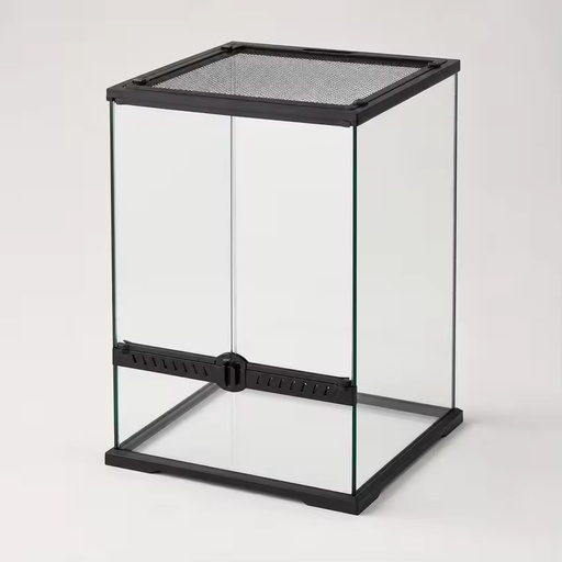 Durable Reusable Float Glass Front Opening Reptile Terrarium Vivarium Tank 45x45x60cm Wholesale Top Mesh Screen