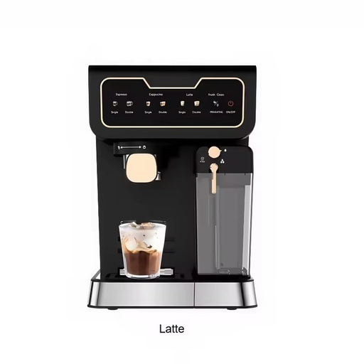 Italian Home Office Espresso Machine Semi-Automatic with Steam Milk Foam Compliant with European and American Regulations