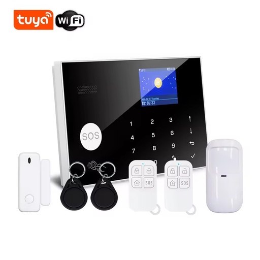 Tuya Hot Alarm Central Monitoring CID Residential House Security WiFi SMS GSM Alarm System for Home