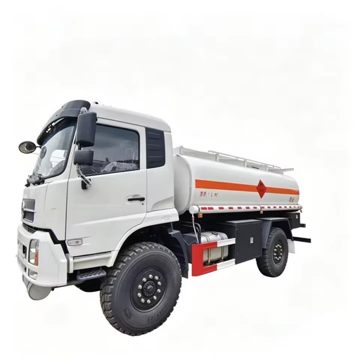 Dongfeng 4*4 All-wheel Drive Fuel Tanker with Single Rear Wheel, tank Capacity 10 Cubic Meters, Euro 3 Emission Standard.
