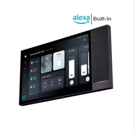 8-Inch IPS Android Smart Panel Alexa Voice Home Touch ZigBee Gateway IR Blaster 2Gang Wall Switch Smart Life APP