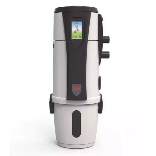 Built-in Central Vacuum Cleaner with >90 Minutes Running Time Bagless Electric Wet/Dry System for Domestic Household Use