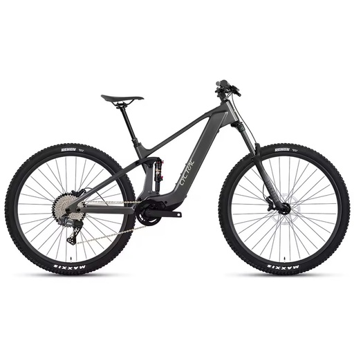 EM19 Carbon Fiber Electric Bicycle with 48V250W Central Motor Rockshox Fork 12speed Wireless Full Suspension Electric E- Bike