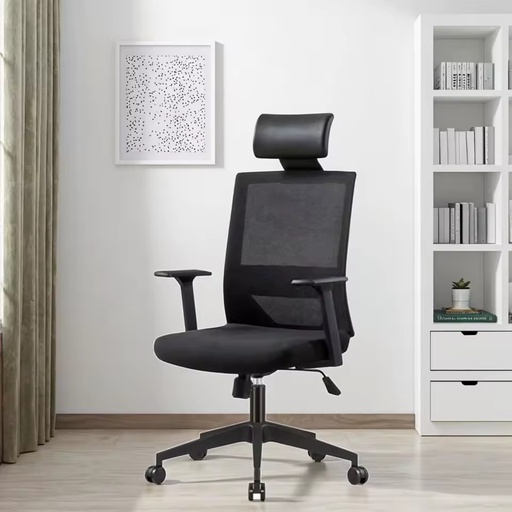 Modern Comfortable Ergonomic Executive Office Chair Adjustable Height Armrest Full Mesh Reclining Design Grey Color Includes