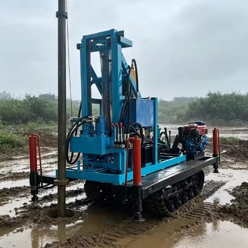 Diesel Crawler-Type Water Well Drill Rig with All-Terrain Capability for Muddy and Soft Ground